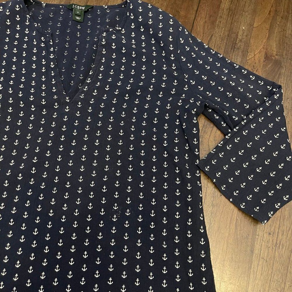 J. Crew Factory Tunic /Swim Cover Navy - Picture 7 of 9